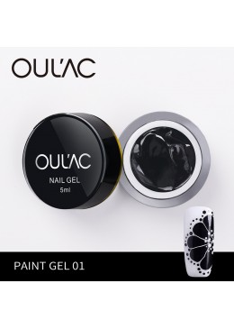 Paint Gel 01 Black color Oulac