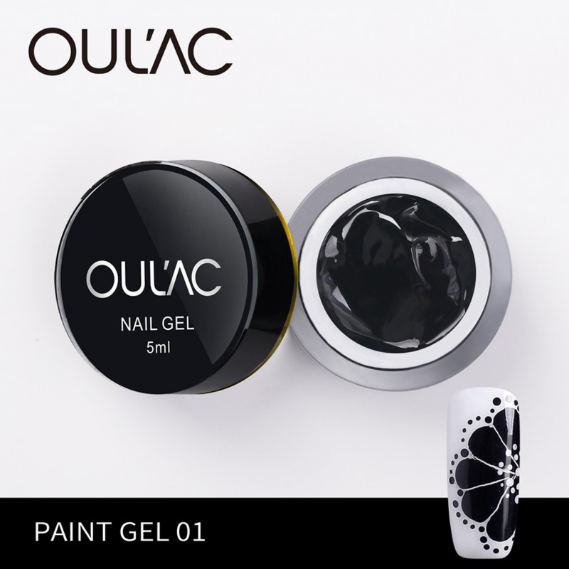 Paint Gel 01 Black color Oulac