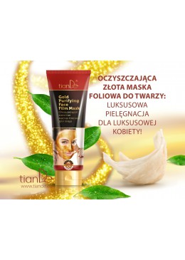 TianDe  Gold Purifying Face Film Mask