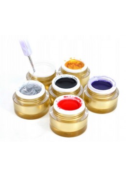 Spider gel gel for decorations golden color