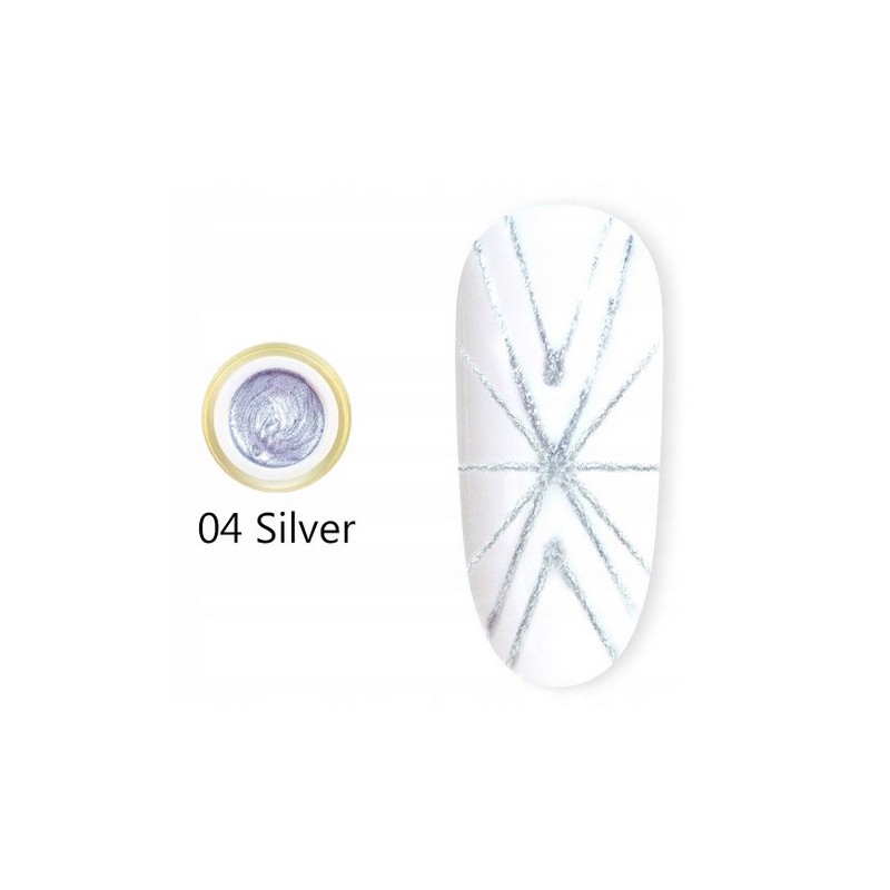 Spider gel gel for decorations silver color