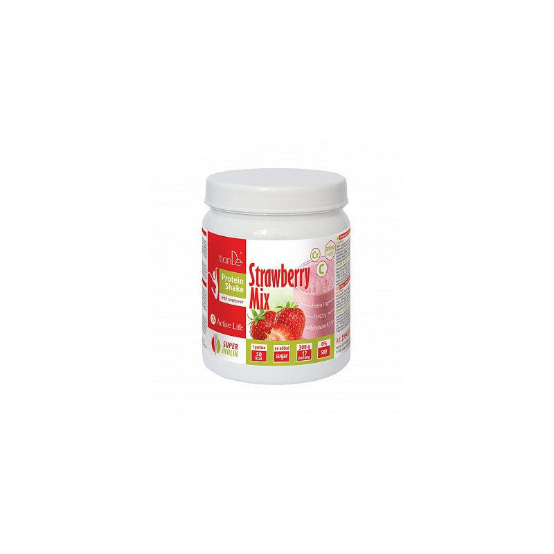 Tiande strawberry protein shake with inulin contains sweeteners